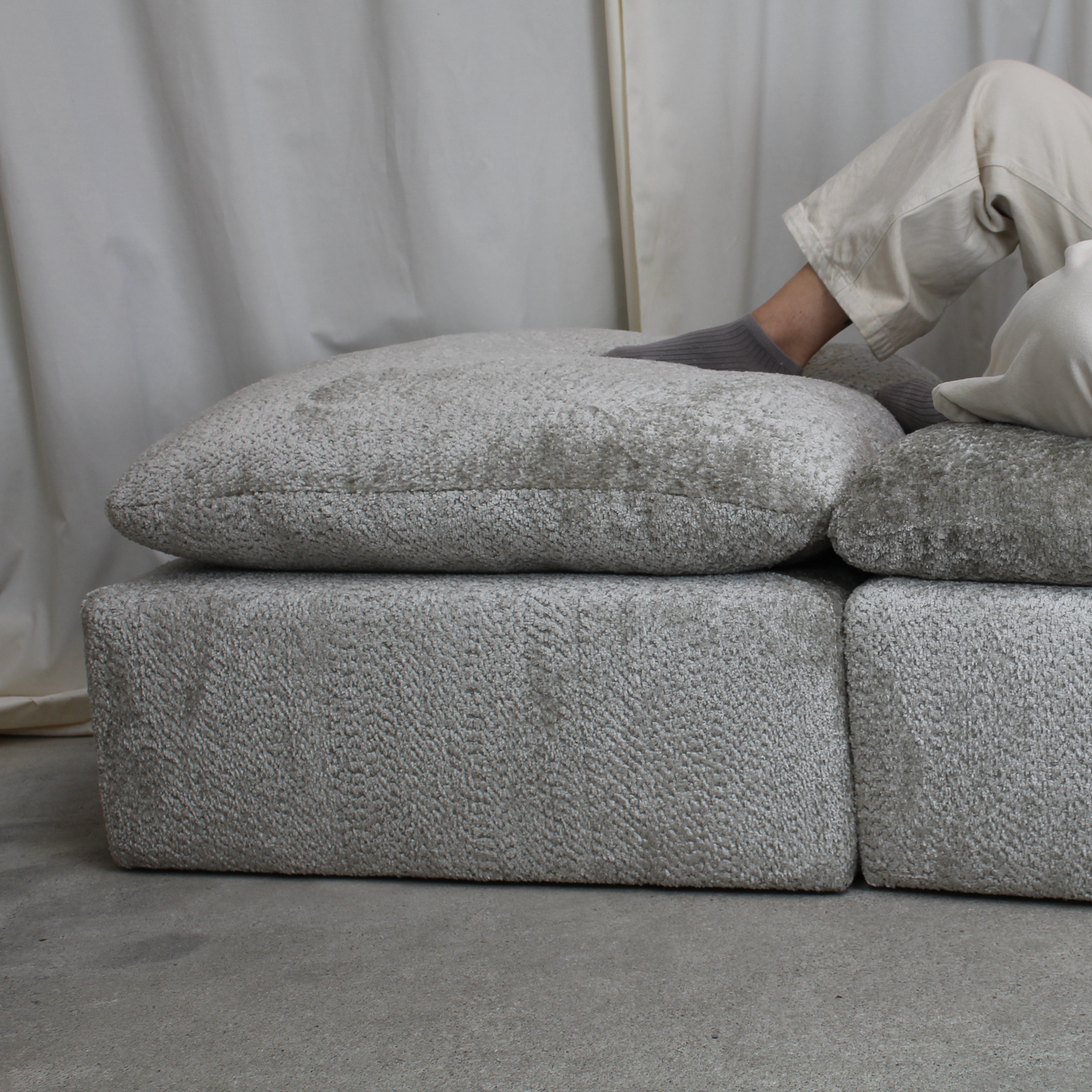 Módulo de Pouf - Sofá modular Elliot