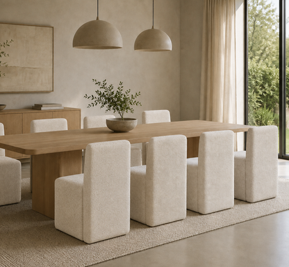 Cadeira Cabe estofada de design minimalista produzida em Portugal pela VILLA Interiores