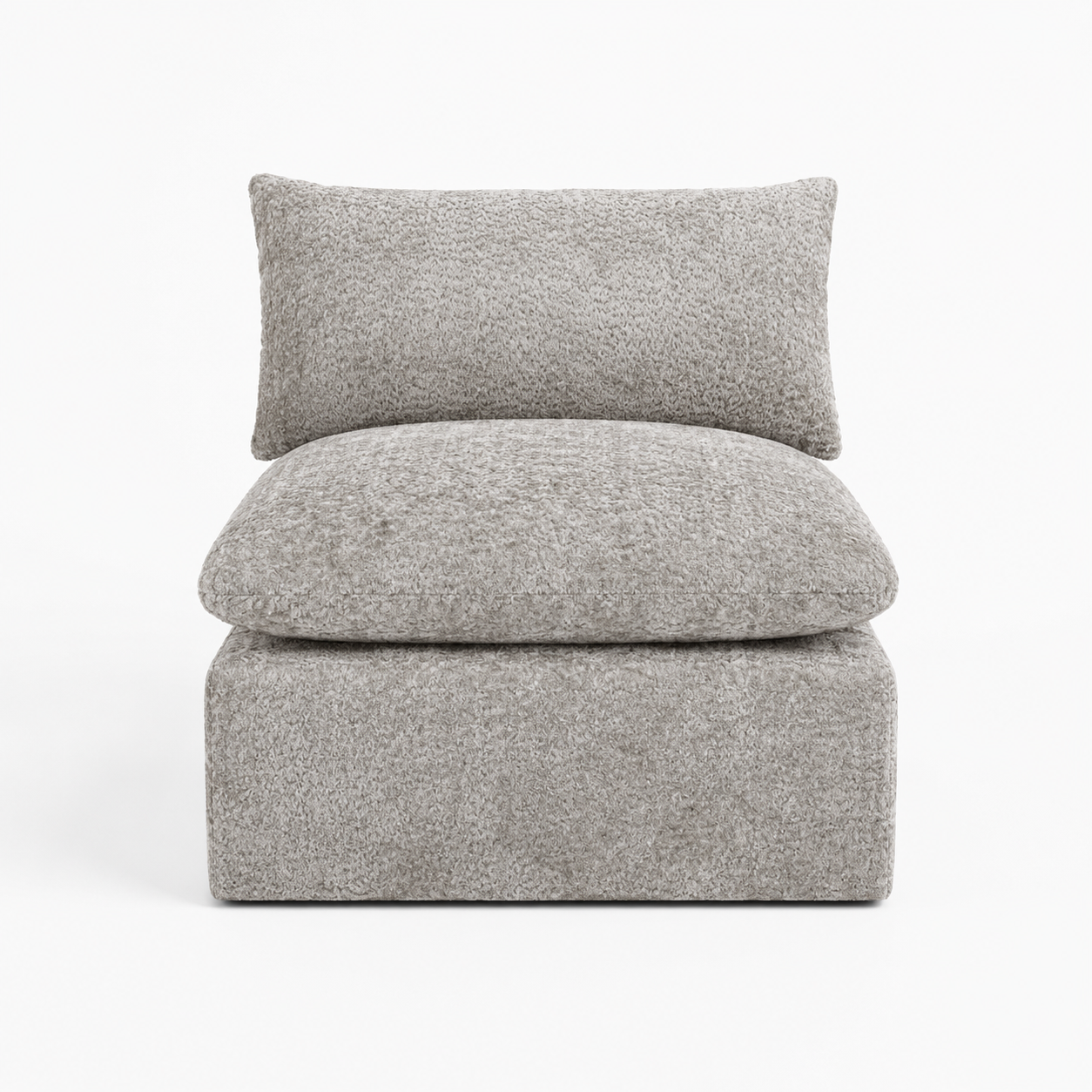 Sofá Modular Elliot em tecido bege, com chaise longue e design contemporâneo, produzido em Portugal pela VILLA Interiores.