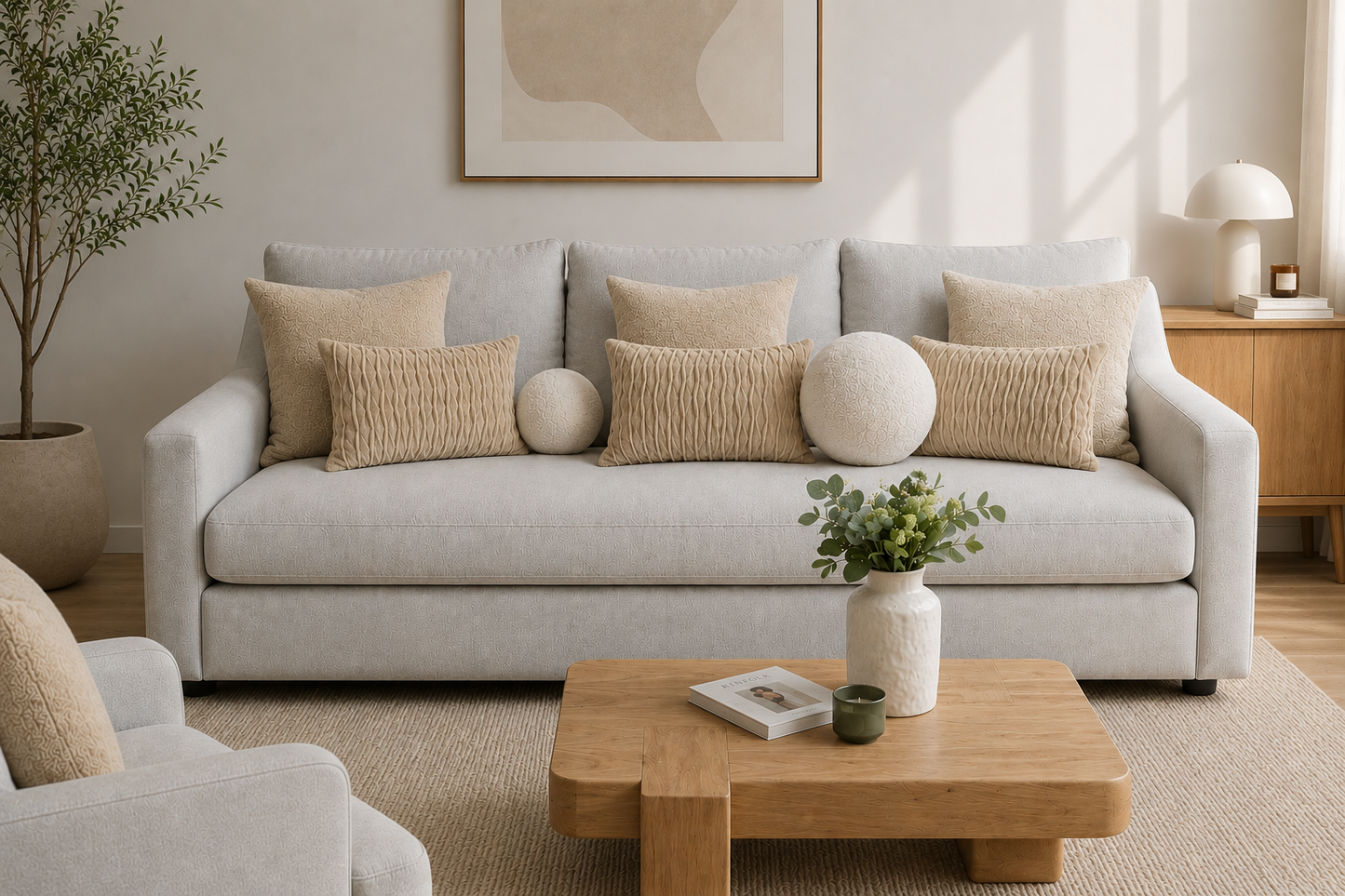 Sofá Cooper estofado personalizável produzido em Portugal pela VILLA Interiores