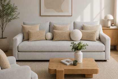Sofá Cooper estofado personalizável produzido em Portugal pela VILLA Interiores
